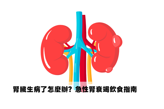 腎臟生病了怎麼辦？急性腎衰竭飲食指南